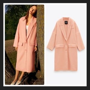*SOLD* Brand new Zara peach color coat
